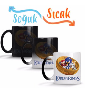 Sonic O Senhor Dos Aneis Sihirli Kupa Bardak Porselen