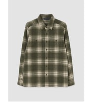 LCWAIKIKI Classic Yeşil Ekose Gabardin Erkek Gömlek