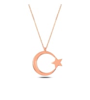 Ay Yıldız Kolye (Rose)
