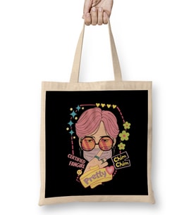 Park Jimin Pretty Jimin Certified Fan Girl Bez Çanta Uzun Saplı