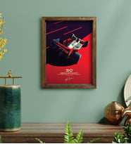 BK Gift Formula 1 Tasarımlı Doğal Masif Ahşap Çerçeveli Tablo 30x40cm-6