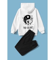 Çocuk Yin & Yang Eşofman Takımı (Gri)