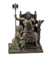 HEDİYELİK › VERONESE BİBLOLAR › Wise Mitoloji & Tarih-WISE ZEUS VE HERA TAHTTA-21,5*15*28 CM.
