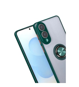 Galaxy S25 Edge Kılıf Montreal Yüzüklü  Kapak - Yeşil