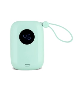 Kişiye Özel Dijital Ekranlı Şarj Göstergesi Powerbank 10000 Mah Yeşil