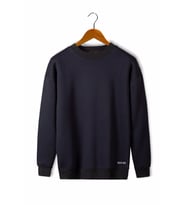 Unisex Siyah Etek Kısmı Terapi Men Baskılı Oversize Şardonlu Bisiklet Yaka Sweatshirt 22K-5200177-4