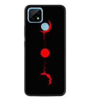 Realme C11 C21 C21Y C25Y C11 2021 Kılıf Desemli Silikon Red Moon 1710