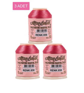 3 Adet Altınbaşak Oya ve Dantel İpi 20 gr - Royaleks - No: 858