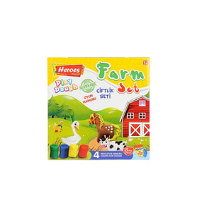 ERN-588 HEROES ORTA KUTULU ÇİFTLİK OYUN HAMURU SETİ