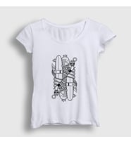 Presmono Kadın Beyaz Surfer Kings Kral T-Shirt 289068tt