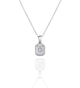 ENCİLİ SİLVER 925 Ayar Gümüş Swarovski Model Gümüş Kolye