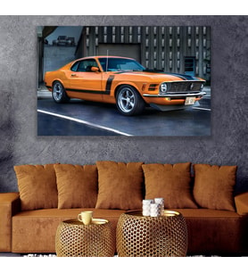 1969 Ford Mustang Kanvas Tablo