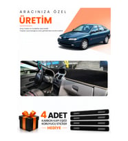 RENAULT LAGUNA 1 AIRBAGLİ (2000-2007) Uyumlu Torpido Koruma Örtüsü Oto Kılıfı - Siyah Bej