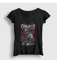 Presmono Kadın Siyah Hanged Carnifex T-Shirt 453099tt