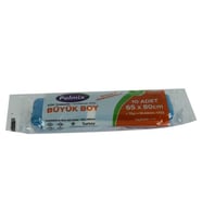 Çöp Torbası Büyük Boy 65x80Cm 70Gr 14Mikron 50Lt Mavi Rulo 10 Adet