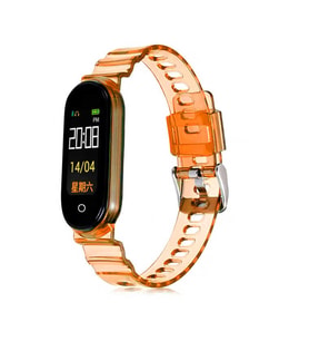 Xiaomi Mi Band 5 Uyumlu Kordon Şeffaf Renkli Transparan KRD-27 Kayış