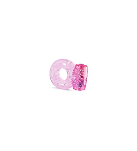 Titreşimli Pembe Silikon Penis Halkası