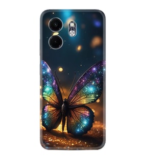 Infinix Smart 9 Kılıf Boutique Baskılı Resimli Rengarenk Kelebek Pcode -097
