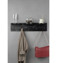 5 li Duvar Askılığı Bendir Siyah 80 cm