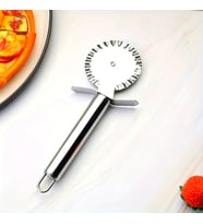 Paslanmaz Çelik Tırtıklı Pizza Mantı Hamur Kesici Kesme Bıçağı Hamur Şekillendirme Ruleti (Metal)
