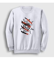Presmono Unisex Beyaz Kyuubi Anime Naruto Sweatshirt 133811tt