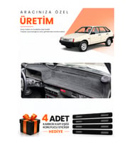 LADA SAMARA KARBİRATÖRLÜ (1984-1999) Uyumlu Torpido Koruma Örtüsü Oto Kılıfı - Siyah