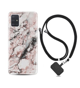 Samsung a71 A72 A73 A7 A9 2018 C7 C9 Kılıf Boyun Askılı Silikon Colorfull Marble 2 1389
