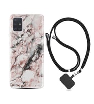 Samsung a71 A72 A73 A7 A9 2018 C7 C9 Kılıf Boyun Askılı Silikon Colorfull Marble 2 1389