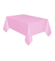 Plastik Naylon Su Geçirmez Parti Piknik Renkli Masa Örtüsü - 120x180 Cm. - Pembe - 1 Adet