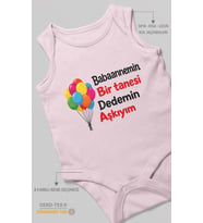 Babaanneye ve Dedeye Özel Sıfır Kollu Bebek Zıbını %100 Pamuk
