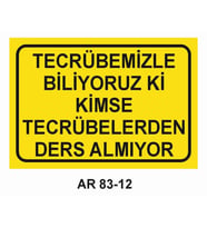 İŞ GÜVENLİĞİ UYARI LEVHASI 1 ADET PVC 21 X 29CM