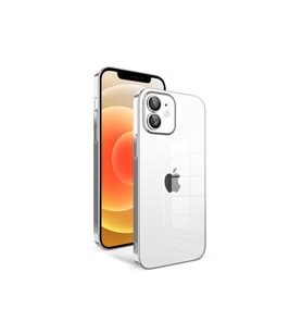 Apple iPhone 12 Uyumlu Kılıf Kamera Korumalı Renkli Çerçeveli Zore Garaj Kapak