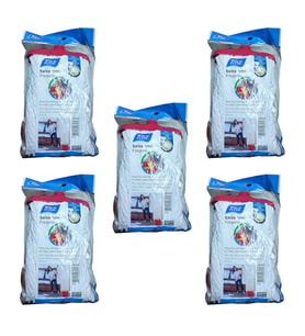 Titiz Salsa TP-857 Yedek Geniş Takozlu Islak İpli Mop Paspas Başlığı - Püskül - 16 Cm. - 5 Adet