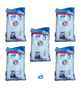 Titiz Salsa TP-857 Yedek Geniş Takozlu Islak İpli Mop Paspas Başlığı - Püskül - 16 Cm. - 5 Adet