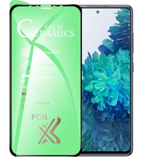 Samsung Uyumlu S20 Fe Ekran Koruyucu 9D Seramik Nano Tam Kaplayan Kavisl