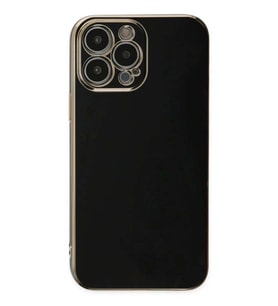 iPhone 15 Pro Max Kılıf Volet Silikon - Siyah