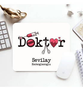 Kişiye Özel Doktorlara Özel Mesleki Temalı Mousepad