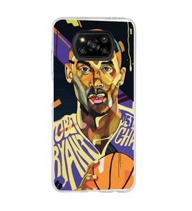 Poco X3 PRO / X3 NFC Uyumlu Kobe Bryant Tasarımlı Şeffaf Telefon Kılıfı