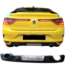 Renault Megane Uyumlu 4 2016+ Difüzör Silver Parça (Karışık)