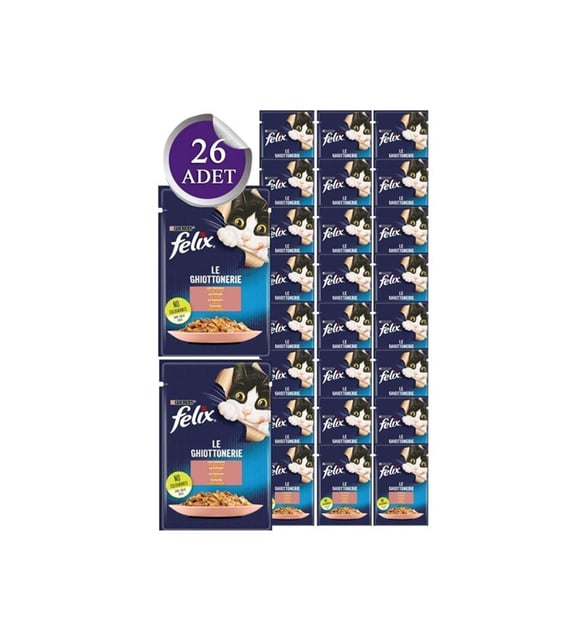 Felix Somonlu Yaş Kedi Mama 85 Gr * 26 Adet