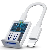 İphone İPAD için Lightning to OTG Adapter Dişi USB Dönüştürücü Adaptör Flash disk yedek alma