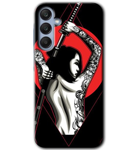 Galaxy A35 Kılıf HD Desen Baskılı Kılıf - Samurai Girl