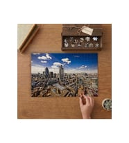 Londra Şehir Manzarası Tasarımı 240 parça Ahşap Puzzle Ahşap Kutuda MP01139