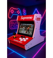 SUPREME Çift Arcade Kol 10inç Çift Ekran 3000+ OYUNLU RETRO ARCADE ATARİ Old School