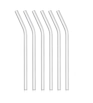 Cam Eğimli Isıya Dayanıklı Pipet Meşrubat Meyve Suyu Kamışı Pipeti - 20 Cm. - 5 Adetlik 1 Paket