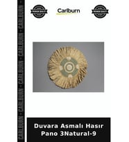 Özel Üretim Duvar Dekorasyonu Doğal Aksesuar Ev Düzenleyici Duvara Asmalı Hasır Pano 3Natural-9