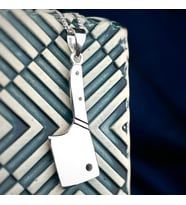 Gümüş Satır Kolye 925 Ayar Gümüş Satır Figürlü Unisex Kolye