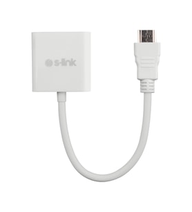 Northcity HDMI To VGA + Audio Çevirici (S-LINK SL-HVS13) - 45cm Beyaz