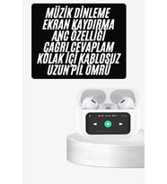 Dokunmatik Ekranlı ANC/ENC Yeni Nesil Pro Bluetooth Kulaklık Dokunmatik Ekran