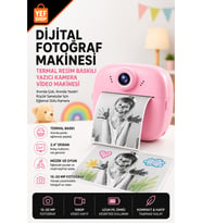 Çocuk Dijital Fotoğraf Makinesi Termal Baskılı Kamera 2.4 İnç Ekran Müzikli